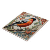 Bullfinch - Jugendstil-Keramik Tile Fliese (Seite)