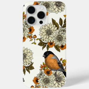 Bullfinch on autumn florals 2 Case-Mate iPhone hülle