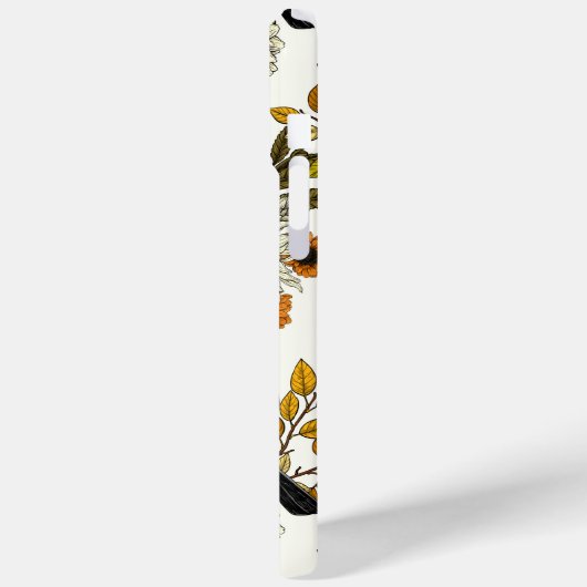 Bullfinch on autumn florals 2 Case-Mate iPhone hülle (Rückseite / Links)