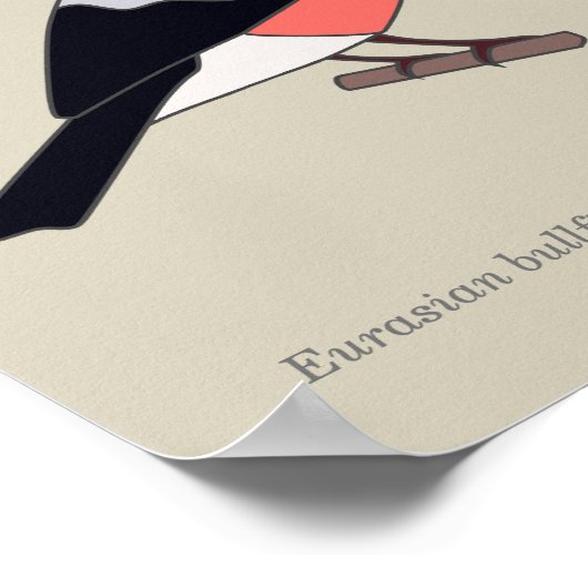 Bullfinch Poster (Ecke)