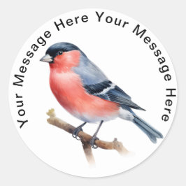 Bullfinch Runder Aufkleber