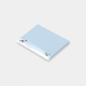 Bullfinch & Snowy Landschaft Post-it-Hinweise Post-it Klebezettel (angewinkelt)