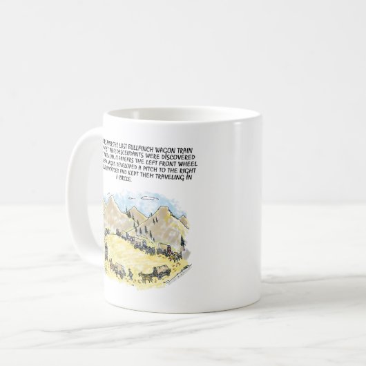 Bullfinch Wagenzug Tasse (Vorderseite Links)