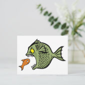 Bullfisch Postkarte (Stehend Vorderseite)