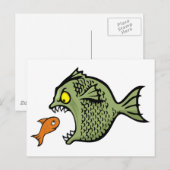 Bullfisch Postkarte (Vorne/Hinten)