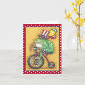 BULLFROG 4TH OF JULY, FROG NOTE CARD Verse Karte (Gelbe Blume)