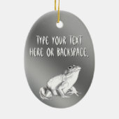 Bullfrog Art Ornament Personalisierte Froschdekora (Hinten)