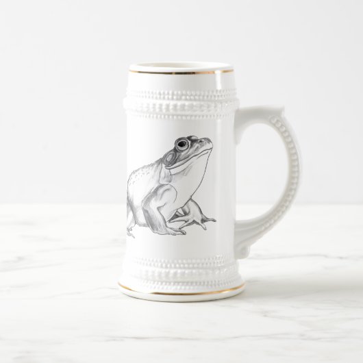 Bullfrog Art Tasse Frosch Beer Stein Frog Tasse (Rechts)