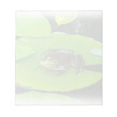 Bullfrog auf Lilypads Notizblock (Vorderseite)