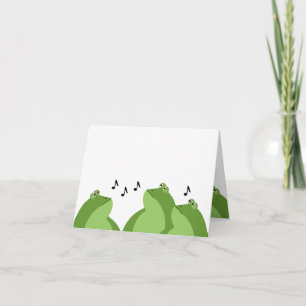 Bullfrog Chorus Grußkarte Karte
