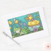 BULLFROG & DUCK EASTER EGG, SPRING STICKERS Sheet (Umschlag)