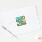 BULLFROG & DUCK EASTER EGG, SPRING STICKERS Sheet (Umschlag)