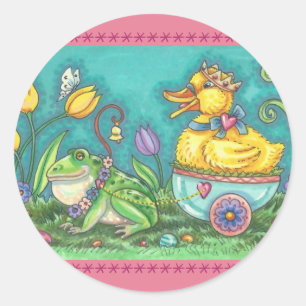 BULLFROG & DUCK EASTER EGG STICKER