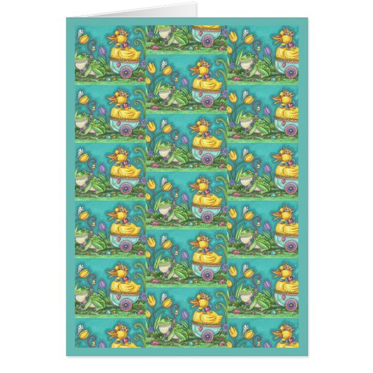 BULLFROG & DUCK PRINCE EASTER GREETCARD Verse (Vorne)