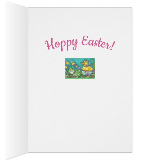 BULLFROG & DUCK PRINCE EASTER GREETCARD Verse (Innen (Rechts))