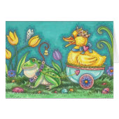 BULLFROG & DUCK PRINCE EASTER GREETCARD Verse (Vorderseite (Horizontal))
