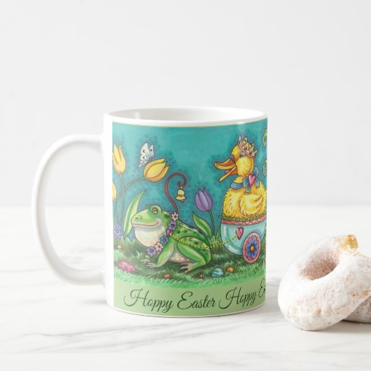 BULLFROG & DUCK PRINCE EASTER SPRING TASSE anpasse (Mit Donut)