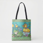 BULLFROG & DUCK PRINCE OSTERER SPRING TOTE BAG Med Tasche (Vorderseite)