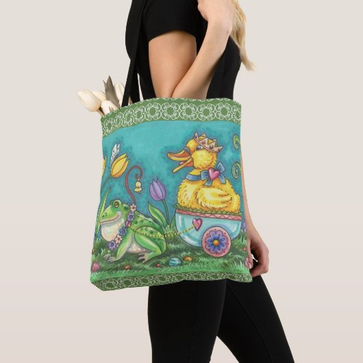 BULLFROG & DUCK PRINCE OSTERER SPRING TOTE BAG Med Tasche (Von Nahem)