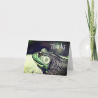 Bullfrog Gedanken Natur Danke Karte