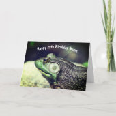 Bullfrog Gedanken Personalisiert Geburtstag Karte (Vorderseite)
