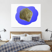Bullfrog in Pond Canvas Print Leinwanddruck (Insitu (Schlafzimmer))