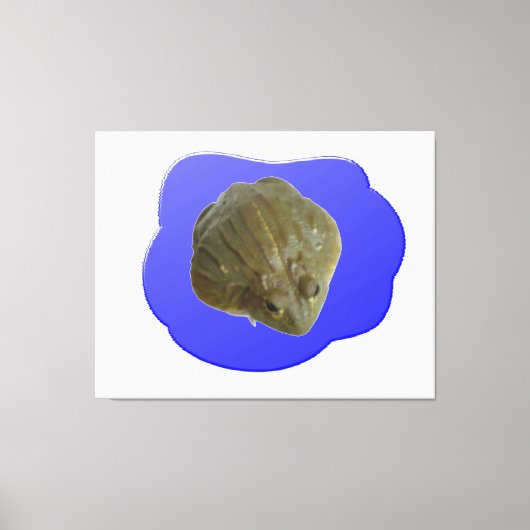 Bullfrog in Pond Canvas Print Leinwanddruck (Vorderseite)