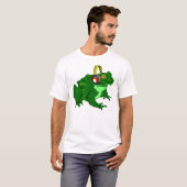 Bullfrog mit niedlichen Cartoon und Kopfhörern T-Shirt (Vorne ganz)