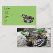 Bullfrog Nature Business Card Visitenkarte (Vorne/Hinten)