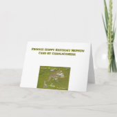 Bullfrog Nephew Geburtstagskarte Karte (Rückseite)