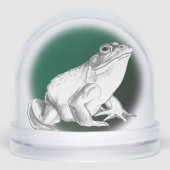 Bullfrog Snow Globe Cool Custom Frog Snow Globe Schneekugeln (Vorderseite)