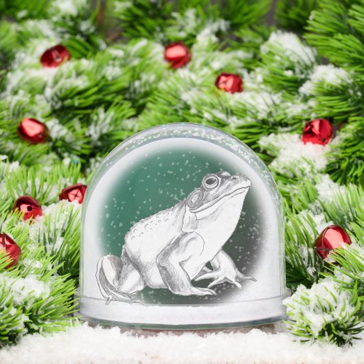 Bullfrog Snow Globe Cool Custom Frog Snow Globe Schneekugeln (Weihnachten)