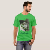 Bullfrog Thoughts Funny T-Shirt (Vorne ganz)