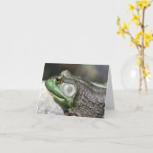 Bullfrog Thoughts Nature Photography Note Karte (Gelbe Blume)
