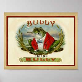Bullfrog-Vintage Zigarrenschachtel Poster