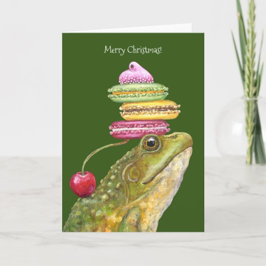 Bullfrog Weihnachtskarte Karte (Vorderseite)