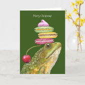 Bullfrog Weihnachtskarte Karte (Gelbe Blume)