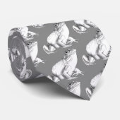 Bullfrog Wildlife Art Krawatte Frosch Necktie (Gerollt)