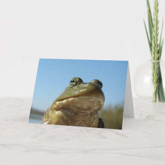 Bullfrosch Karte (Vorderseite)