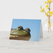 Bullfrosch Karte (Gelbe Blume)