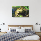 Bullfrosch. Leinwanddruck (Insitu (Schlafzimmer))