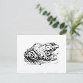 Bullfrosch Postkarte (Stehend Vorderseite)