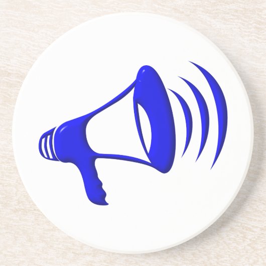 Bullhorn - Fügen Sie Ihre eigenen Worte hinzu Getränkeuntersetzer (Vorne)