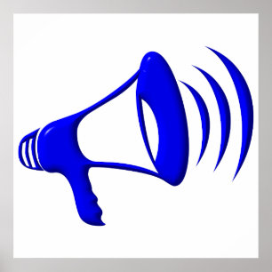 Bullhorn - Fügen Sie Ihre eigenen Worte hinzu Poster