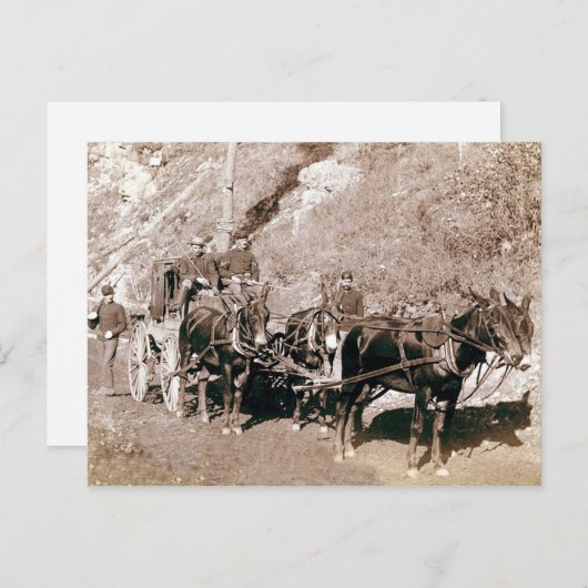 Bullion Bühne Coach Vintag Postkarte (Vorne/Hinten)