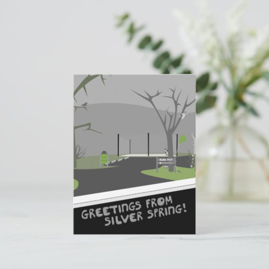 Bullis Park - Grüße vom Silver Spring! Postkarte (Stehend Vorderseite)