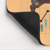 Bullischer Trend an der Börse Mousepad (Ecke)