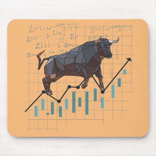 Bullischer Trend an der Börse Mousepad (Vorne)