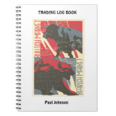 Bullish Bearish Stock Market Trading Log Book Notizblock (Vorderseite)