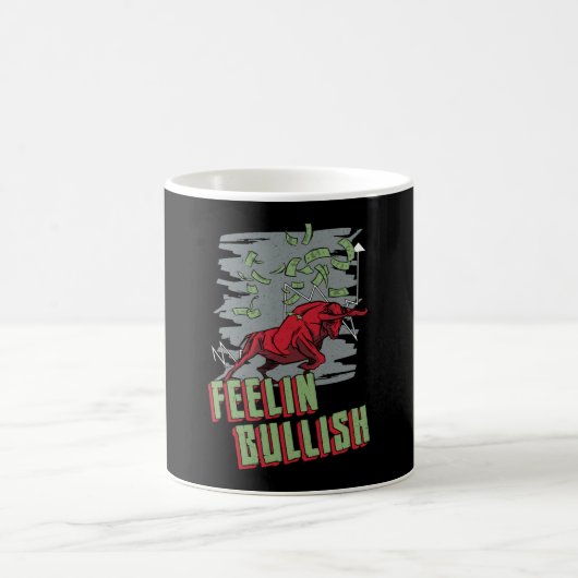 Bullish Trading Bull Trading Feelin am Aktienmarkt Kaffeetasse (Mittel)